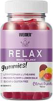 Weider Relax 40 Gummies, želatinové bonbóny s L-theaninem, rostlinými extrakty a L-tryptofanem