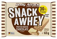 Body Attack Snack A Whey 5x Protein Wafer 63 g, sušenky bez cukru se zvýšeným obsahem bílkovin